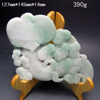 100% Natural Jadeite A Jade Hand - Carved Statues - Ruyi/lingzhi Nr/pc2381 photo