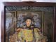 Antique Chinese Reverse Hand Painting On Glass Emperor Lacquer? Wall Frame Nr Paintings & Scrolls photo 3