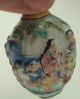 Antique Chinese Hand Painted Snuff Porcelain Porcelaine Bottle Glass Pottery Snuff Bottles photo 6