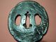 Old Japanese Samurai Sword Tsuba,  With Insect Design (bee & Flowers) Other photo 3