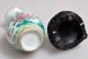19th C Antique Miniature Chinese Hand Painted Famille Rose Porcelain Vase &stand Vases photo 3
