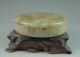 Antique Chinese Hetian Jade Carved Powder Box Carving Other photo 1