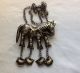Antique Chinese Silver Large Horse Necklace With Charms 19th Century Necklaces & Pendants photo 1
