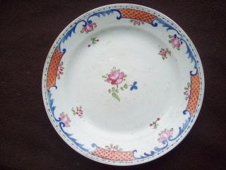 Stunning 18th/19thc Chinese Export Lowestoft Qianlong Famille Rose Plate Vase photo