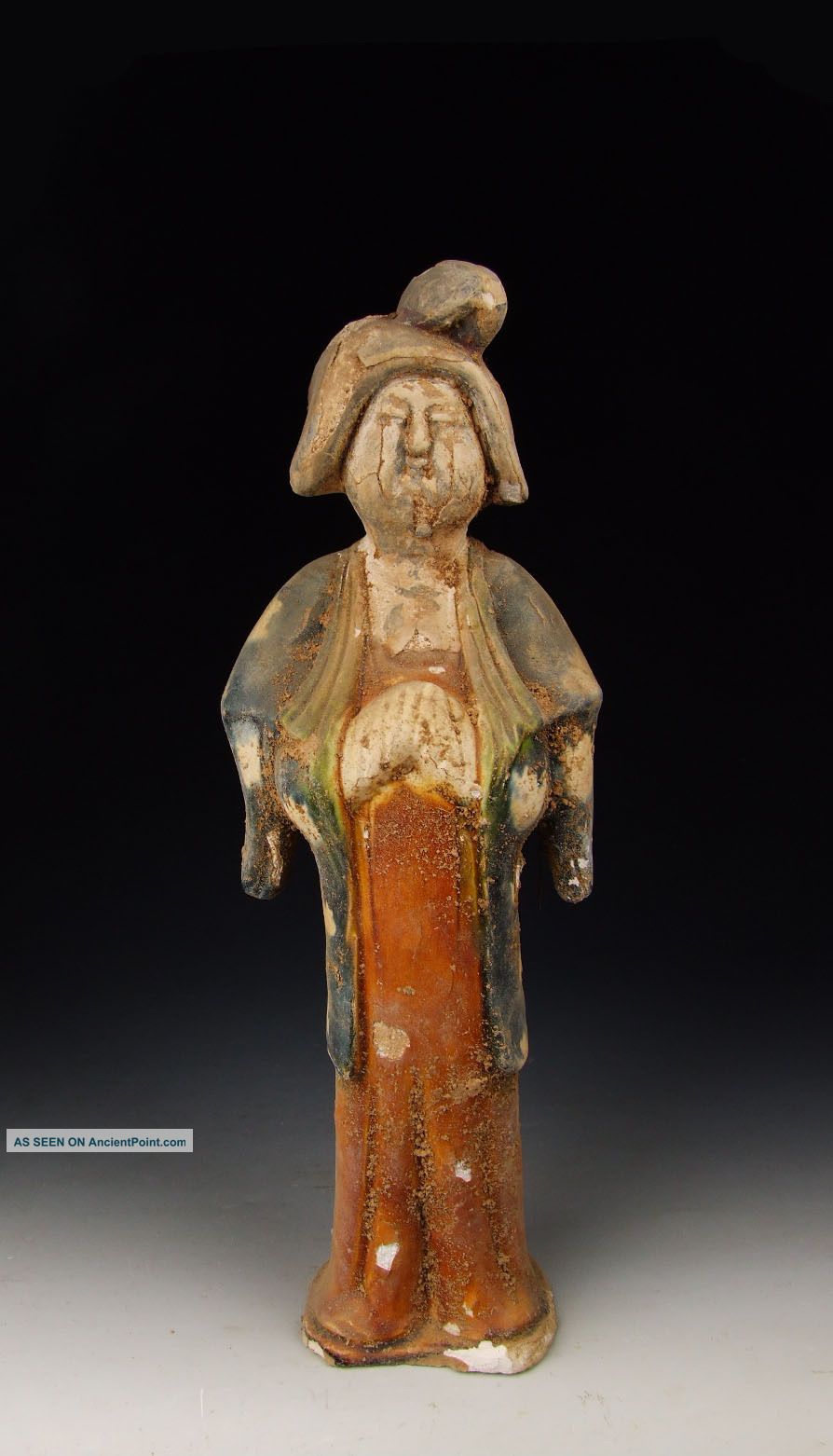 Tang Dynasty Tri - Colored Pottery Royal Lady Vases photo