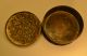 An Antique Japanese Ladies Circular Trinket Box,  Copper Plated Antimony/pewter Boxes photo 6