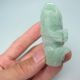 100% Natural Jadeite A Jade Hand - Carved Statues - Fish Nr/bg1937 Other photo 1