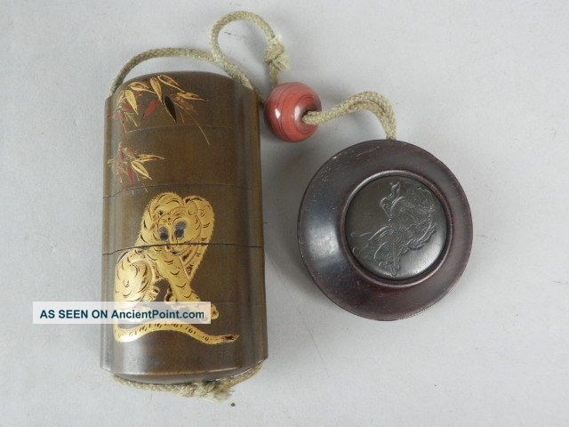 Japanese Rare Old Lacquered 