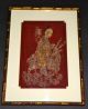 Set Of 8 Antique Chinese Silk Embroidered Panels Immortal Figural Gold Threads Robes & Textiles photo 4