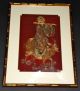 Set Of 8 Antique Chinese Silk Embroidered Panels Immortal Figural Gold Threads Robes & Textiles photo 7