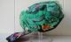 Antique Chinese Silk Green Tiger Hat Child ' S Headdress Robes & Textiles photo 1