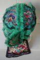 Antique Chinese Silk Green Tiger Hat Child ' S Headdress Robes & Textiles photo 2