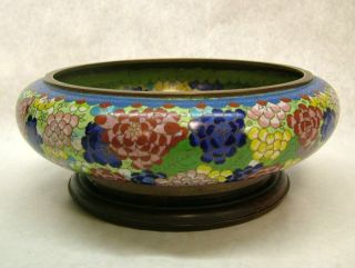 Awesome Large Cloisonne Bowl With Mark - Daoguang? photo