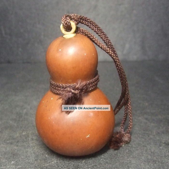 F812: Old Japanese Sake Bottle.  Natural Gourd Hyotan 1 Other photo