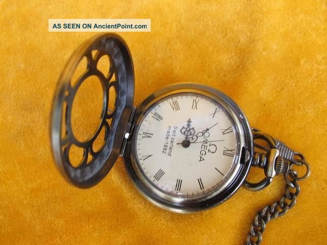 Pocket Watch With Chain Carven Hollow - Out Two - Sided Arabesquitic Exquisite 50 Other photo