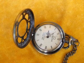 Pocket Watch With Chain Carven Hollow - Out Two - Sided Arabesquitic Exquisite 50 photo