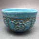 100% Natural Turquoise Hand - Carved Bowls Nr/xb2421 Bowls photo 3