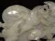 Antique Chinese Carved White Jade Figural Table Screen Birds Fan Shaped Birds photo 2
