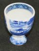 Antique Blue & White Canton China,  Export Porcelain - Petite & Attractive Egg Cup Boxes photo 1