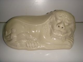 Valuable Chinese Ding Kiln Porcelain Lion Pillow photo