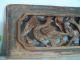 Vtg 18th Century Antique Hand Carved Chinese Wood Panel.  Odd Bird & Dog.  Gorgeous Other photo 1