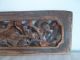 Vtg 18th Century Antique Hand Carved Chinese Wood Panel.  Odd Bird & Dog.  Gorgeous Other photo 2