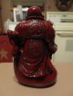 Vintage Chinese Red Lacquer Buddha Statue Buddha photo 4
