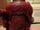 Vintage Chinese Red Lacquer Buddha Statue Buddha photo 5