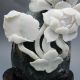 100% Natural Dushan Jade Hand - Carved Statue - - Lotus Flower Nr/pc2397 Other photo 4