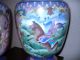 Antique Large Chinese Cloisonne Pair Vases - Warrior On Tang Horse - Very Fine Vases photo 4