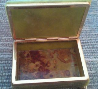 Old Jade Box Gold Metal Hinges & Feet photo