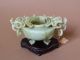 Rare Vintage Chinese Green Hardstone Tripod Censer,  Ca.  1940 - 1950,  With Stand Incense Burners photo 4