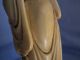 Excellent Vintage Chinese Handcarved Bone / Faux Ivory Woman Statue On Wood Base Men, Women & Children photo 9