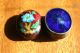 Small & Vintage,  Early - Mid 20th Century Chinese Cloisonné Hinged Ovular Pill Box Boxes photo 6
