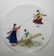 Korean Daehan China Co.  Handpainted And Signed 12 