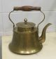 Antique Chinese Brass Teapot W/flowers Etched On The Sides Teapots photo 2