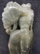 Chinese Hand Carved Stone Figurine Height Nine Inches Good Condition Men, Women & Children photo 11