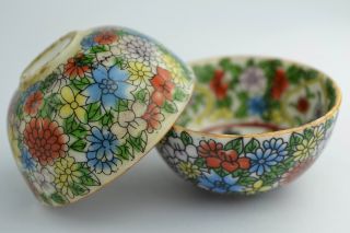 Asian Old Collectibles Decorated Wonderful Handwork Porcelain Belle Pair Bowl photo