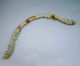 Antique Chinese Old Jade Carved Dragon Phoenix Bow And Arrow Other photo 1