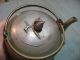 Antique Signed Chinese Pewter Double Handle Teapot Teapots photo 3