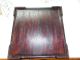 Antique Oriental Wood /glass Painted Box W/ Painted Glassware Inside Boxes photo 2