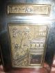 Exquisite Antique Chinese Fine Detailed Gold Wash Card Case In Box Boxes photo 2