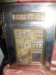 Exquisite Antique Chinese Fine Detailed Gold Wash Card Case In Box Boxes photo 4