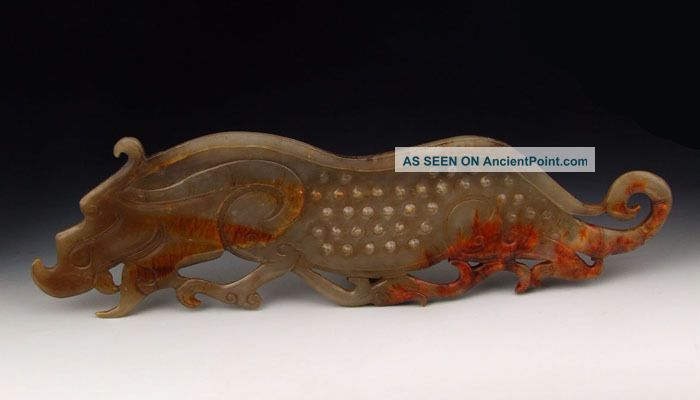 One Dragon Shaped Jade Carving Vases photo