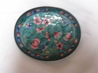 Small Chinese Canton Enamel Plate Late Qing Dy 1880 - 1900 Handpainted Nr 2971 photo