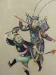 Finely Painted Pith/rice Paper Picture Of Women Warriors Fighting Royal Guards Paintings & Scrolls photo 4