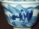 Chinese Blue White Figural Porcelain Cup & Saucer Kangxi Mark Saucer Plate Vase Porcelain photo 6