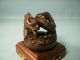 Vintage Hand Carved In Wood ' Dragon ' On Stand C Early 1900s C Dragons photo 1