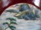 Antique Chinese Famille Rose Porcelain Brush Pot Qianlong Mark 7 