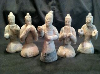 Antique Chinese Jade Tomb Statues photo
